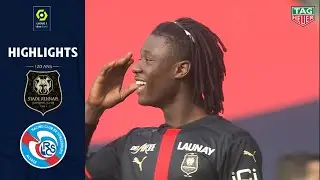 STADE RENNAIS FC - RC STRASBOURG ALSACE (1 - 0) - Highlights - (SRFC - RCSA) / 2020-2021