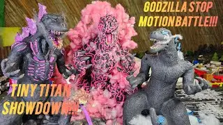 Godzilla Clay Stop Motion - Legendary vs Minus One MonsterVerse Kaiju Nuclear War