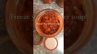 #homemakingtips ! Freeze your leftover soup in mason jars.. why? & to read more, follow us on IG!
