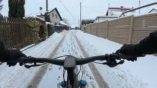 horská cykloturistika  sníh a mráz