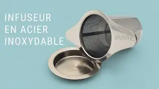 Infuseur &agrave; th&eacute; avec couvercle - Acier inoxydable