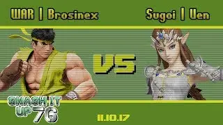 Sugoi | Ven (Zelda) vs WAR  | Brosinex (Ryu) - Wii U - SIU 76