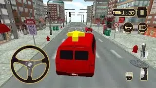 School Van Modern City Driving Game || Van Games || School Kids Van Game || Kids Play Games 3D