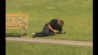 Smoker Takes Golf Shot in Nuts