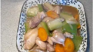 Braised chicken with hairy gourd