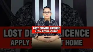 Lost Driving licence apply sitting at home #drivinglicense #lostdrivinglicence #shorts