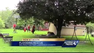Lawrence County family rescued after severe flooding near home