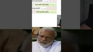 Whatsapp funny chat 😂 #shorts #reaction #modi #joks
