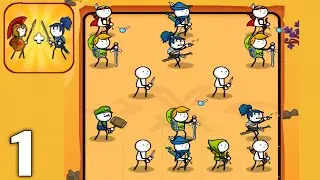 Stickman Merge Master - Gameplay Walkthrough Part 1 All Levels 1-20 (Android & iOS)