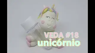 Como fazer um unic&oacute;rnio de biscuit com tubete