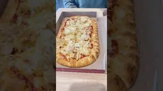 Tim hortons Flatbread Chicken Parmesan 🍕 #timhortons #pizza #icedcoffee #youtubeshorts #viralvideo