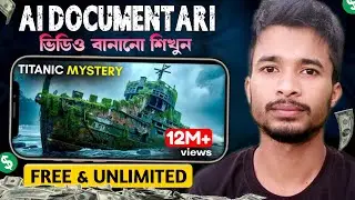 Ai Documentary Video Bangla Tutorial✅ | Free Tools, Unlimited Generator | Supporting Tricks 