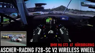 Visor Cam Onboard with the NEW Ascher Racing F28-SC V2 Wireless Wheel | BMW M6 GT3 @ N&uuml;rburgring