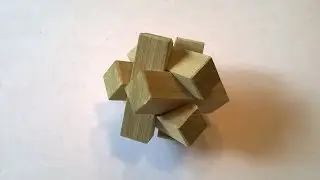 How to Make a 6 Piece Burr Puzzle with Hand Tools
