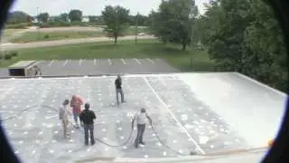 Gaco Flex S-20 Commercial Roofing Application  Ociroof.com Oasis Construction