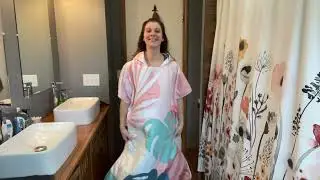 Review of TOTTPED Surf Poncho Change Robe-Hooded Poncho Change Robe Towel Cloak-Swimmer Beach