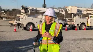 Duke Energy's Logan Stewart talks about crews in Greensboro