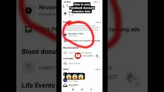 HOW TO SEE YOUR FACEBOOK ACCOUNT CREATION DATE #shorts #tagalogtutorial #tutorial #facebook