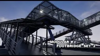 Unreal Engine Marketplace- Modular Footbridge Set 2