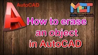 How to erase an object in AutoCAD | Multi Experts Tutorial
