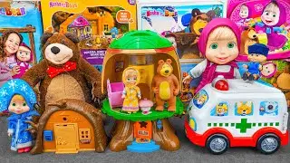 99 Minutes Satisfying with Unboxing Cute Masha and The Bear TreeHouse Toys Collection ASMR 💚