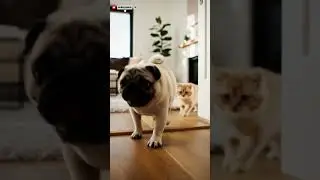 Cute Cat & Dog Best Friends #14 #cute #mypug #relaxing #pug #puppy #pets #doggielife