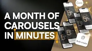 Create Every Carousel You Need This Month in Just a Few Canva Clicks