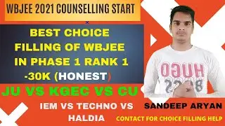 #wbjeecounselling BEST #CHOICEFILLING #WBJEE2021 |WBJEE BRANCH VS RANK #JEERANKVSBRANCH #JEEMAIN2021