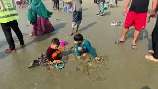 এমন বালুর শিল্প আগে দেখেননি! 😲 Cox&rsquo;s Bazar Beach Sand Art 