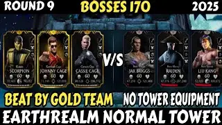 Earthrealm Tower | 170 Bosses ❄️ | Beat With Gold Team | Mk Mobile #gaming #games #mkmobile 
