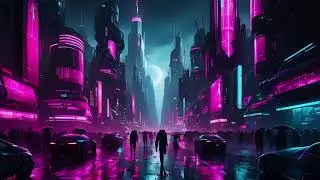 Futuristic Cyberpunk Ambience | Deep Synthwave for Focus & Productivity