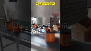 Automatic Ghee Container Induction Sealing Machine, Heavy Duty Sealer Sealer In Action. #automatic