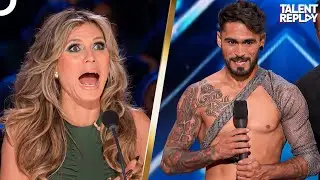 The Judges Couldn't Watch! Super Silva Jr. Risks His Life | America's Got Talent