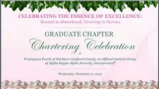 Graduate Chapter Chartering of PPNGC, an Official Interest Group of Alpha Kappa Alpha Sorority, Inc.