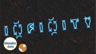 Light streaks text: Fillet Curve | The shading of Geonodes tip 45
