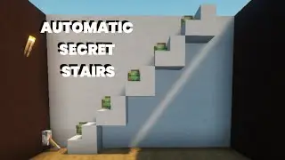Automatic Secret Stairs in Minecraft | Easy Redstone Tutorial