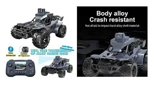 Kids Toy 2.4Ghz Alloy Remote Control Car with Real-Time FPV Camera Transmission Rock Crawler (0758)