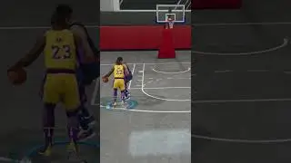 Dunking on him in nba live 19