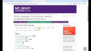 World Languages Library Research Guide 2025