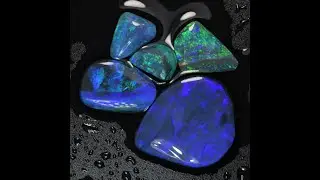 16.4 cts Rough Black Opal Rubs Parcel Lightning Ridge