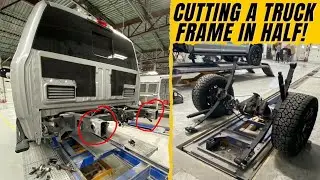 Cutting A Truck Frame In Half!