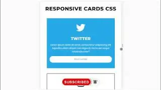 Responsive Social Media Cards Design with HTML & CSS