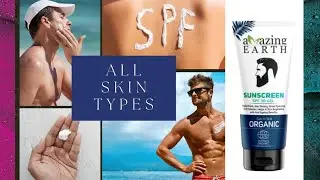 AMAzing EARTH Sunscreen for Men - SPF 30 Gel #shorts #shortsfeed