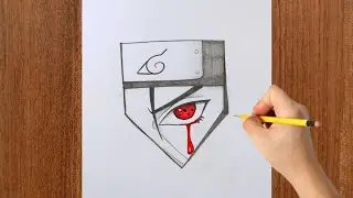 How to Draw Itachi Uchiha Mangekyo Sharingan Eye | Easy Naruto Drawing Tutorial