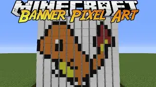 Charmander Banner Pixel Art Showcase - Minecraft