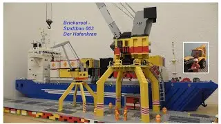 Brickursel - Stadtbau 003 Der Hafenkran, Lego 6541, Lego Moc, Lego Harbor Crane, Seaside Crane