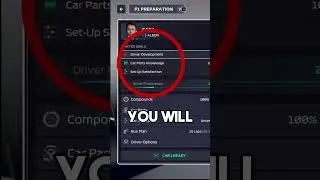 How To Use Your RESERVE DRIVER In F1 MANAGER 23 | #f1manager #shorts