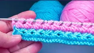 तीन फंदे का बुनाई डिजाइन।knitting pattern | for cordigan/scarf/sweater & baby boy & girl