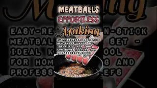 Easy-Release Non-Stick Meatball Maker Set - Manual Meatball Spoon for Effortless Fish Balls