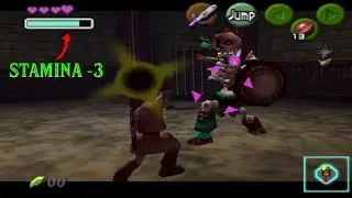 the legend of zelda STAMINA BAR beating STALFOS in less than a 30 seconds Romhack/Mod